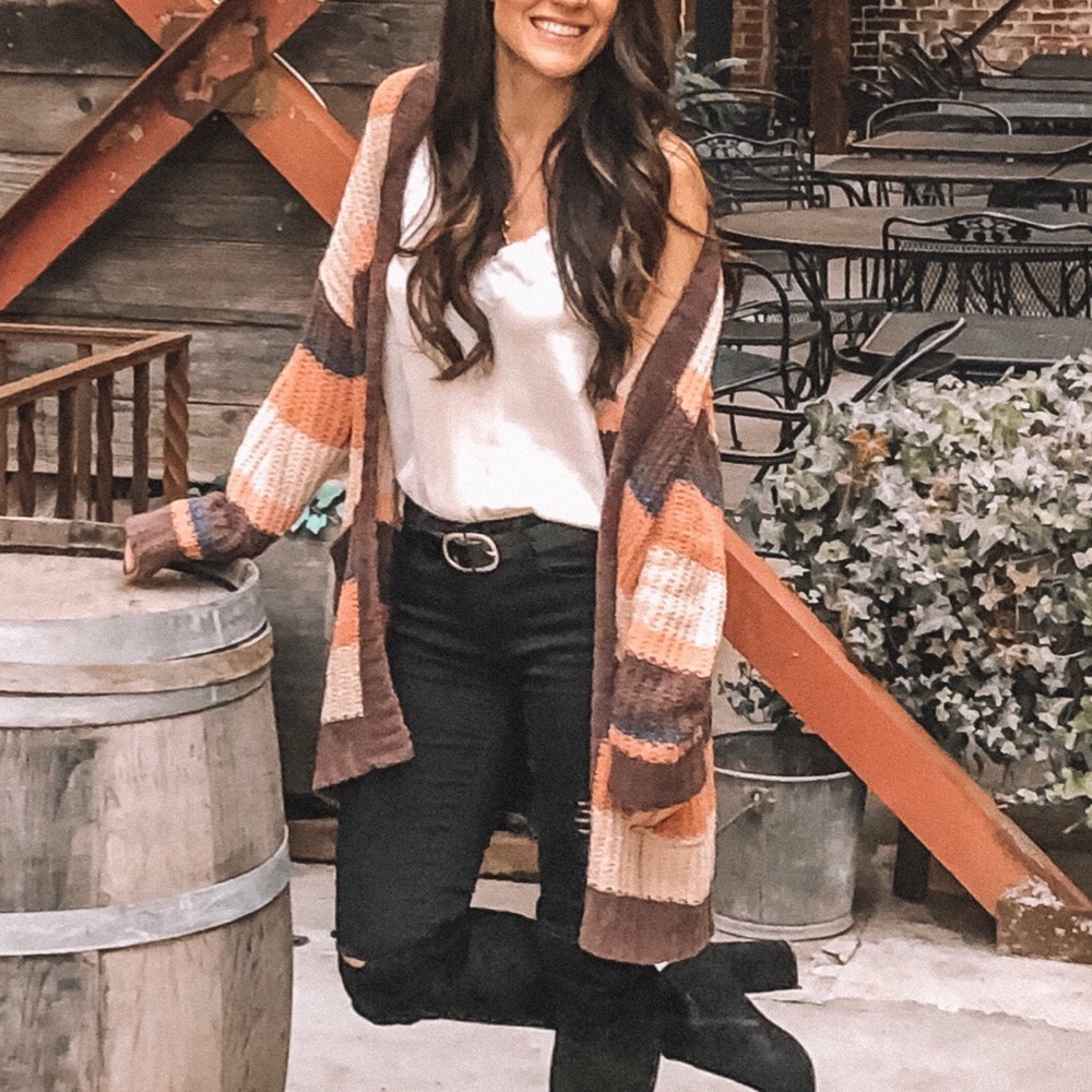 Striped cardigan